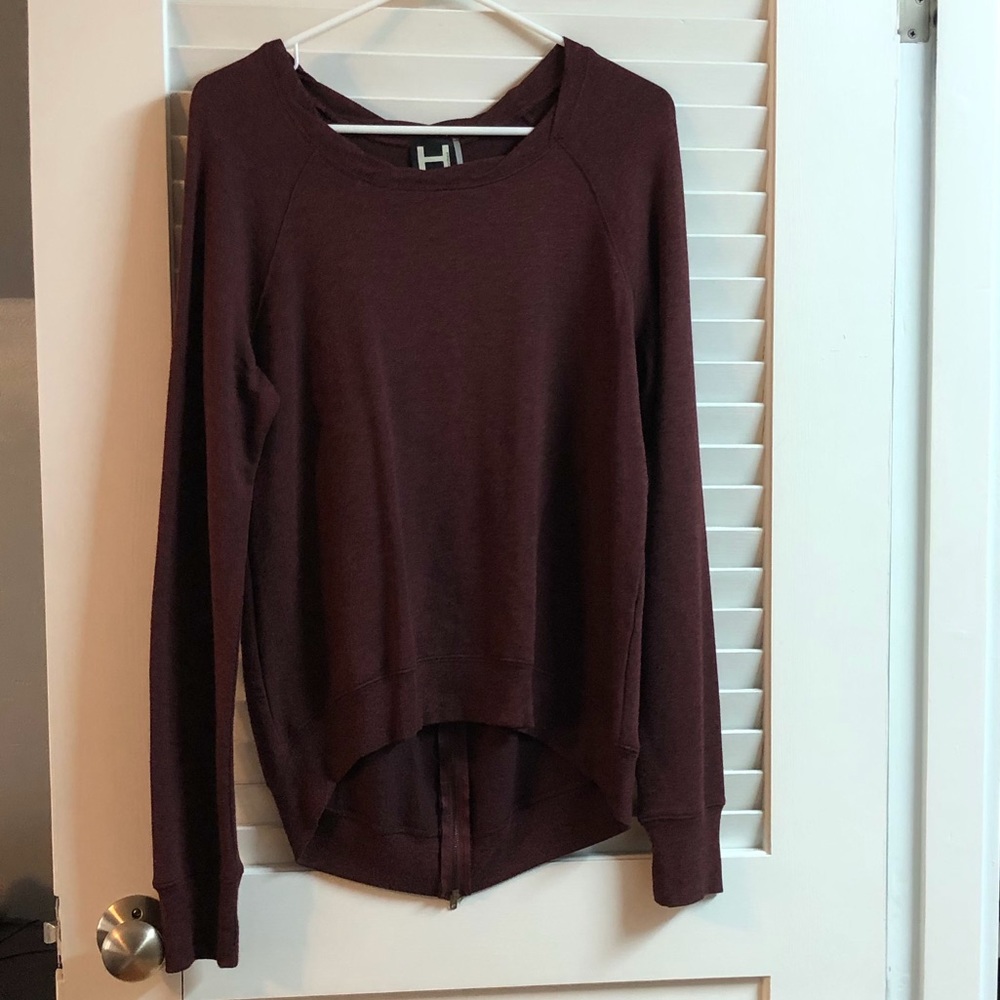 H by Bordeaux Burgundy Sweatshirt